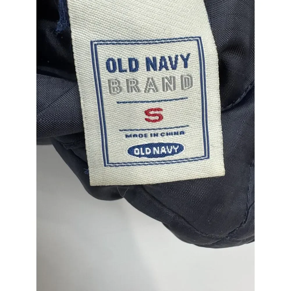 Vintage 2004 Old Navy Boys Down Filled Reversible Puffer Vest Navy Blue Youth S